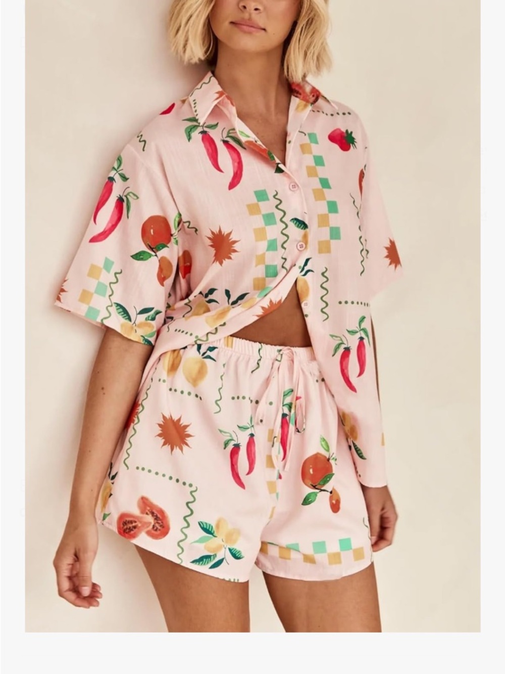 Lisa Says Gah style Print Two-Piece Set